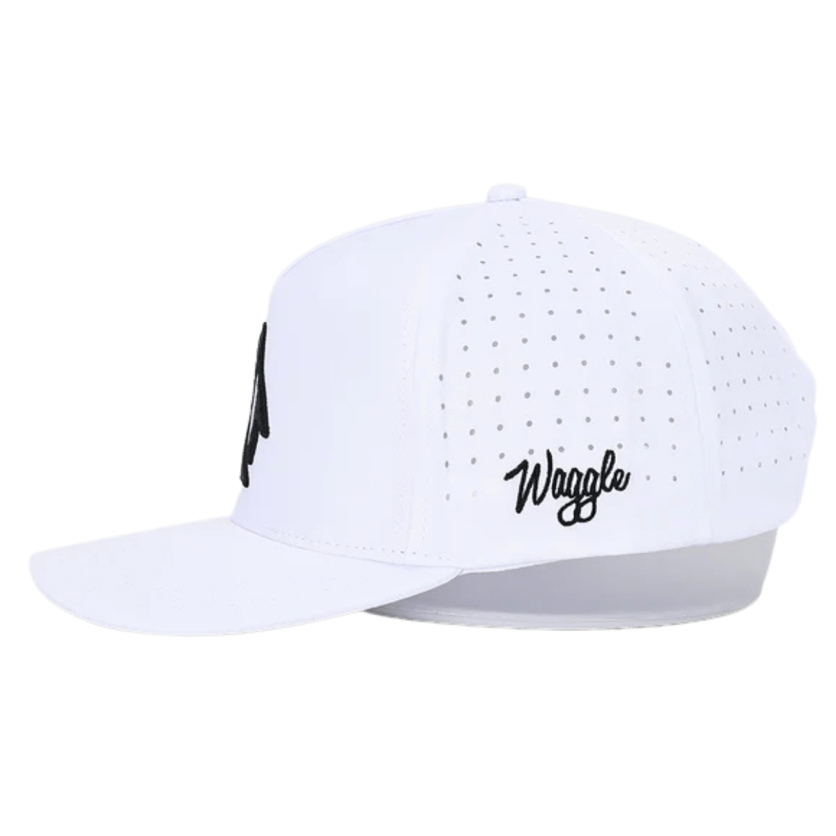 WAGGLE GOLF WADDLE WEDGE HAT WHITE SIDE VIEW