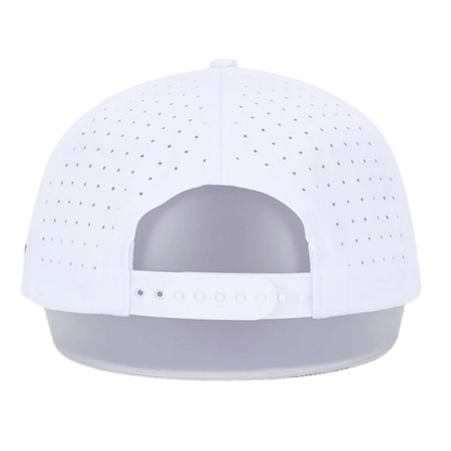 WAGGLE GOLF WADDLE WEDGE HAT WHITE BACK VIEW