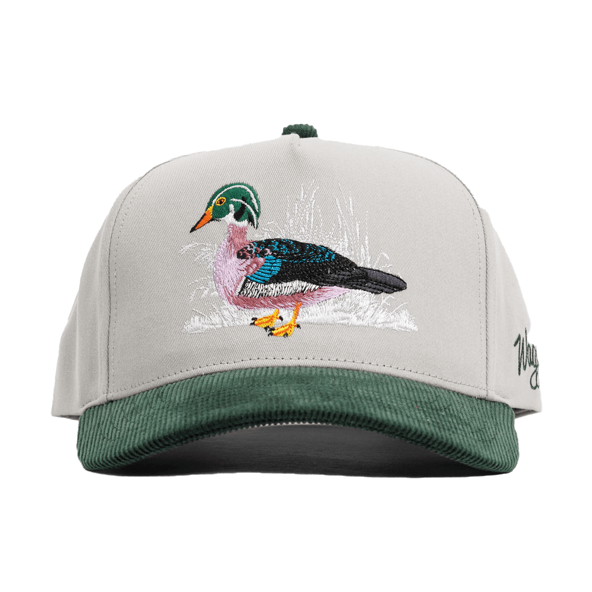 WAGGLE GOLF WOODY CORDUROY BRIM HAT FRONT VIEW