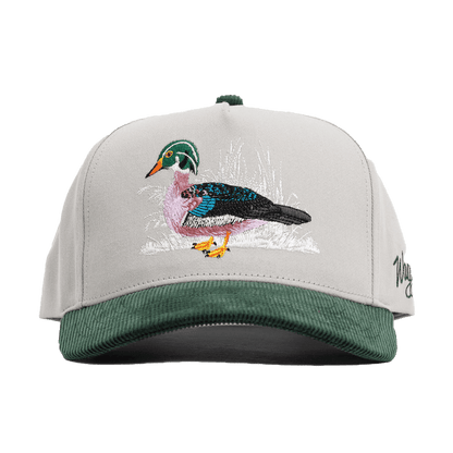 WAGGLE GOLF WOODY CORDUROY BRIM HAT FRONT VIEW