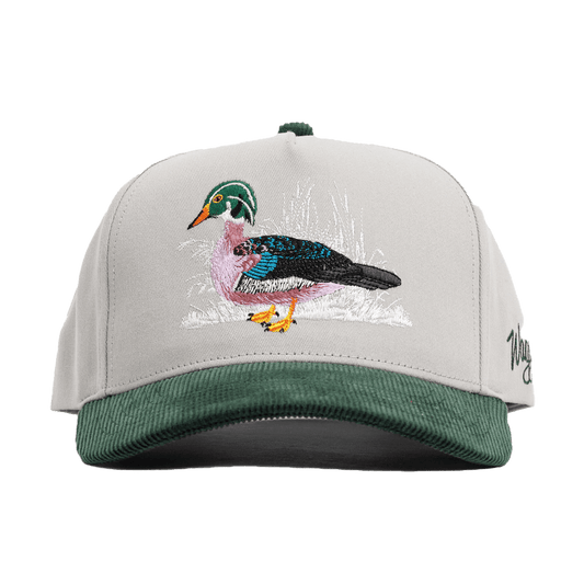 WAGGLE GOLF WOODY CORDUROY BRIM HAT FRONT VIEW