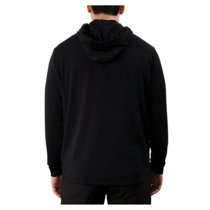 WAGGLE GOLF LINKSLUXE HOODIE BLACK MEN'S BACK VIEW