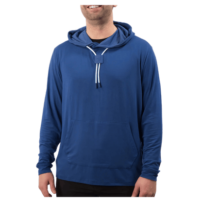 WAGGLE GOLF LINKSLUXE HOODIE NAVY MEN'S FRONT VIEW