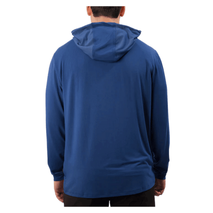 WAGGLE GOLF LINKSLUXE HOODIE NAVY MEN'S BACK VIEW