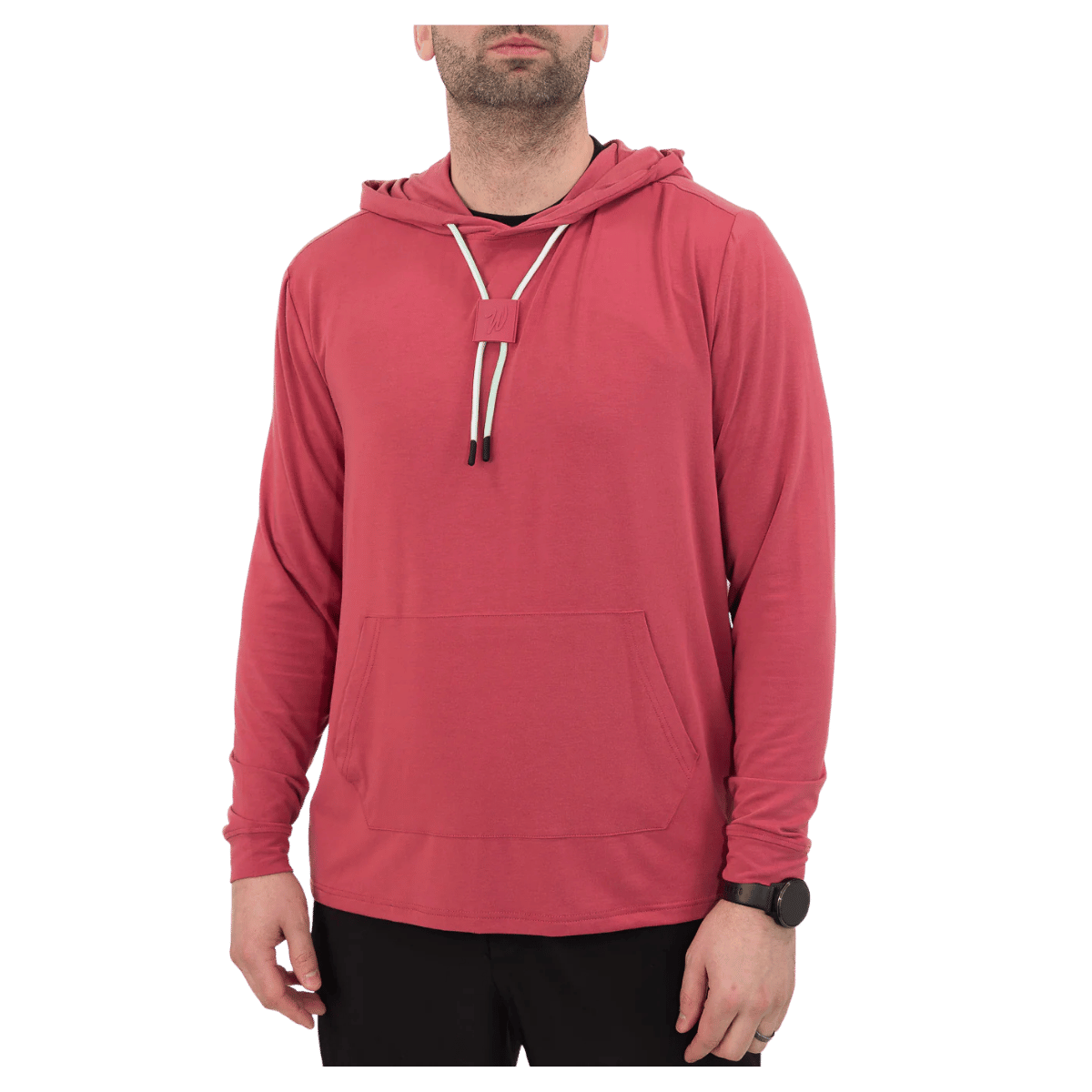 WAGGLEGOLF LINKSLUXE HOODIE REDWOOD MEN'S FRONT VIEW