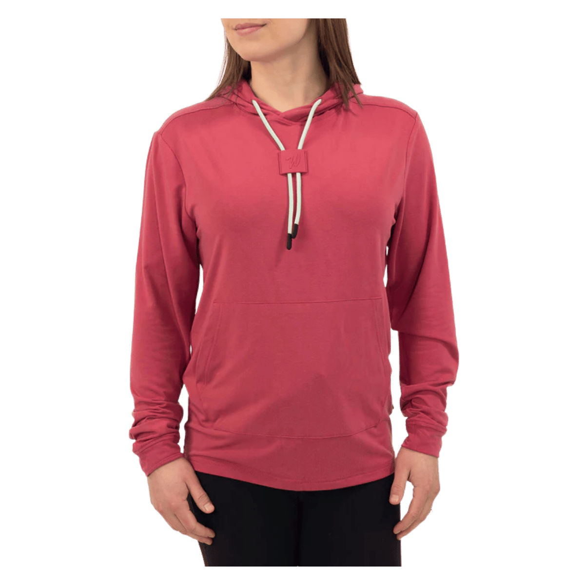 WAGGLEGOLF LINKSLUXE HOODIE REDWOOD WOMEN'S FRONT VIEW