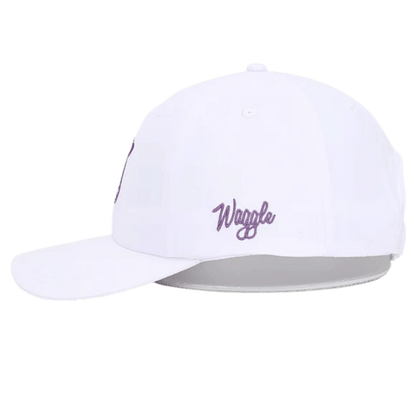 WAGGLE GOLF TWO STEPPIN' FLIGHT HAT WHITE LEFT VIEW