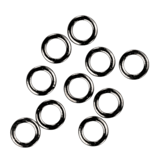 ANGLERS IMAGE TIPPET RINGS ASSORTED - BLACK NICKEL