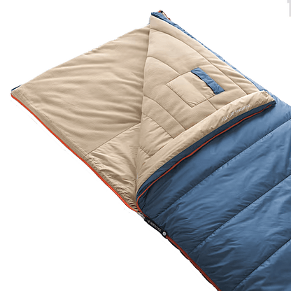 NORTHFACE WAWONA BED SLEEPING BAG - SHADY BLUE - 20 LONG CLOSEUP