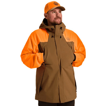 BERETTA USA COVEY 2L FIELD JACKET - OTTER & ORANGE 
FRONT VIEW