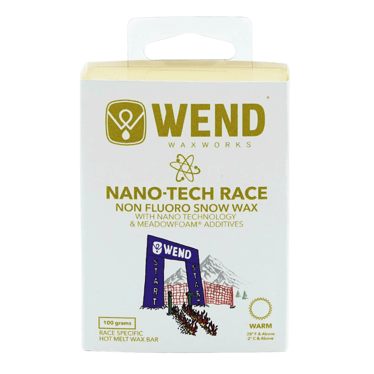 WEND NANO-TECH RACE SNOW WAX 100 GRAM WARM