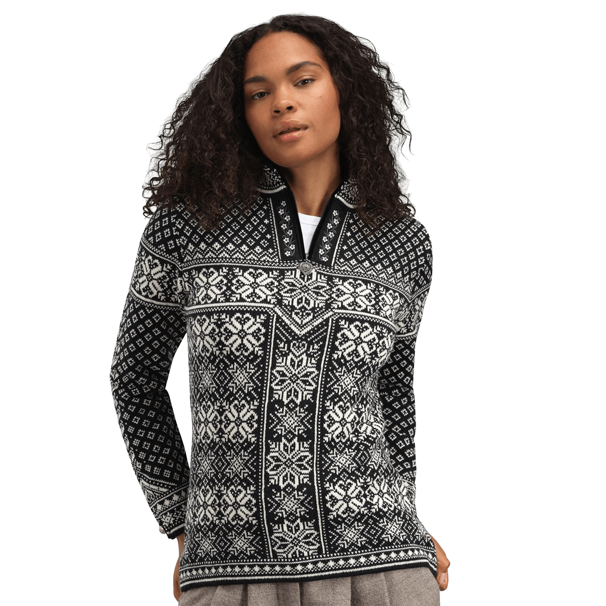 PEACE WOMEN'S KNIT SWEATER front