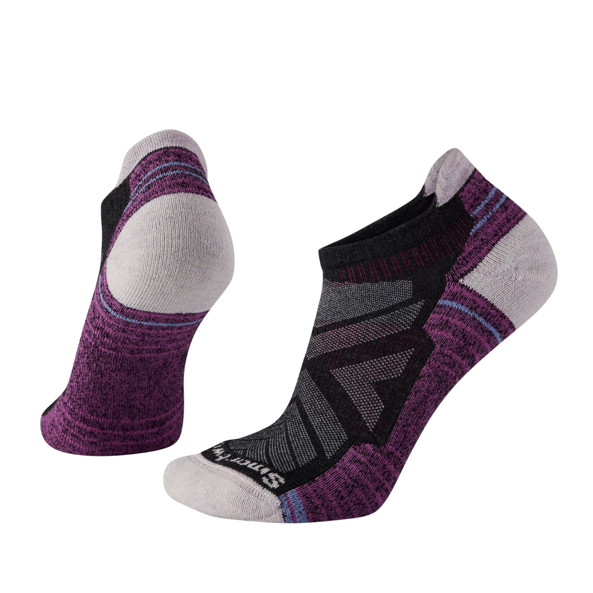 SMARTWOOL WOMEN'S HIKE LIGHT CUSHION LOW ANKLE SOCKS - CHARCOAL