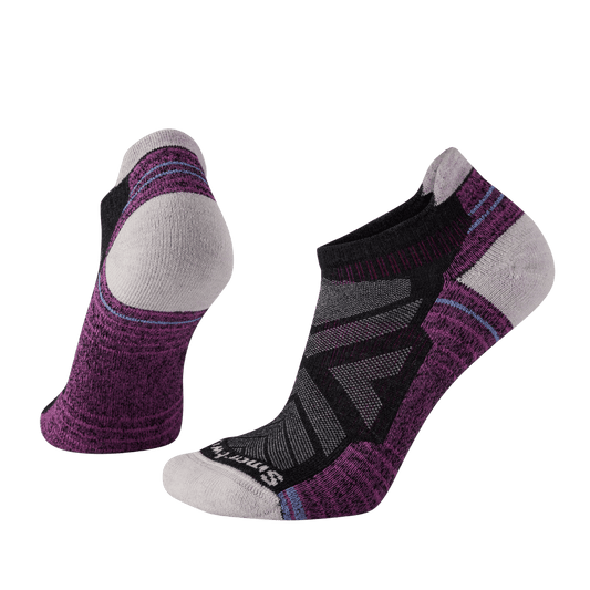 SMARTWOOL WOMEN'S HIKE LIGHT CUSHION LOW ANKLE SOCKS - CHARCOAL