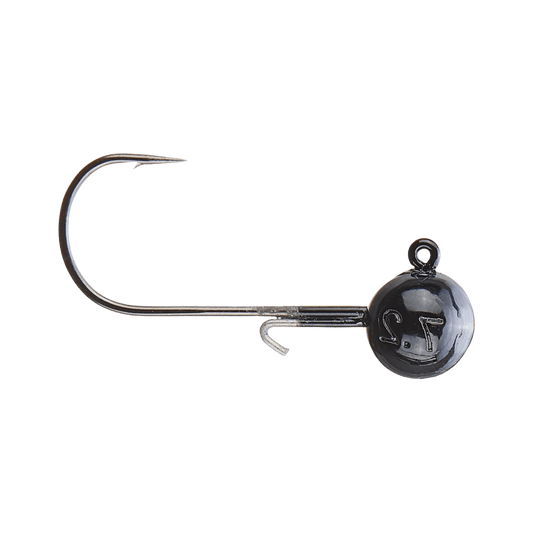 X ZONE LURES TUNGSTEN BALL HEAD JIG BLACK IMAGE