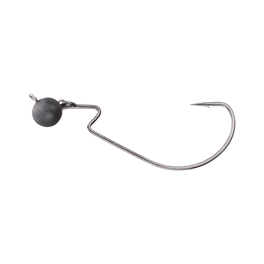 X ZONE LURES TUNGSTEN SWING FOOTBALL JIG BLACK NICKEL