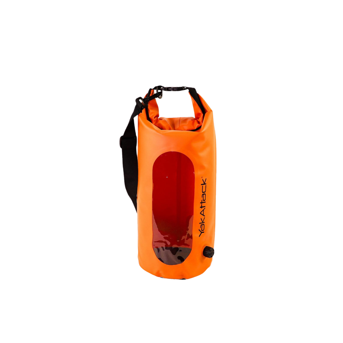 YAK ATTACK 10L ROLL TOP DRYBAG W/AIR VLVE ORANGE