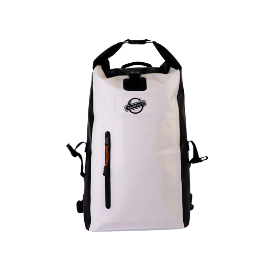 YAK ATTACK 20L ROLL TOP DRYBAG BACKPACK WHITE