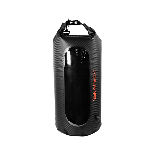 YAK ATTACK 20L ROLL-TOP DRYBG W/AIR VALVE BLACK CARBON