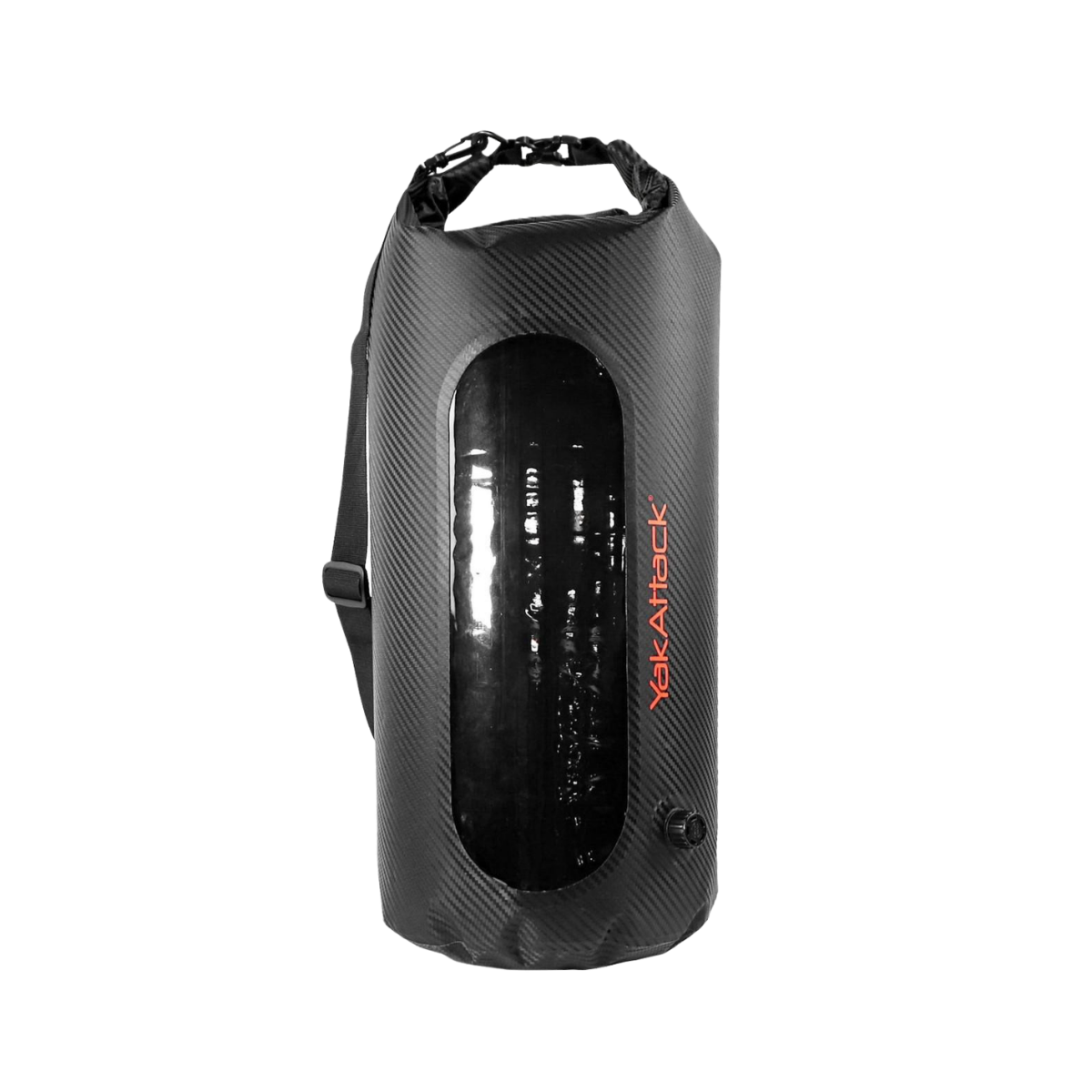 YAK ATTACK 30L ROLL-TOP DRYBG W/AIR VALVE BLACK CARBON