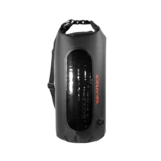 YAK ATTACK 30L ROLL-TOP DRYBG W/AIR VALVE BLACK CARBON