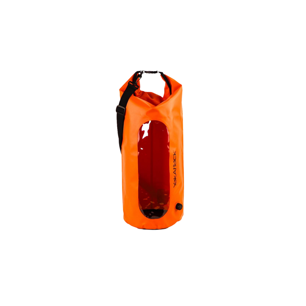 YAK ATTACK 30L ROLL TOP DRYBAG W/AIR VLVE ORANGE