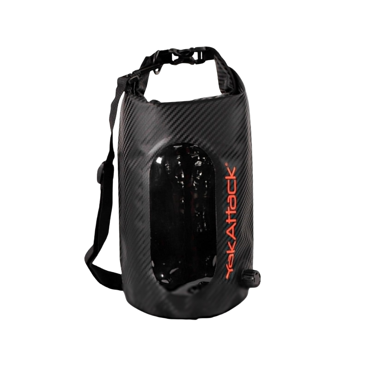 YAK ATTACK 5L ROLL-TOP DRYBAG W/AIR VALVE BLACK CARBON