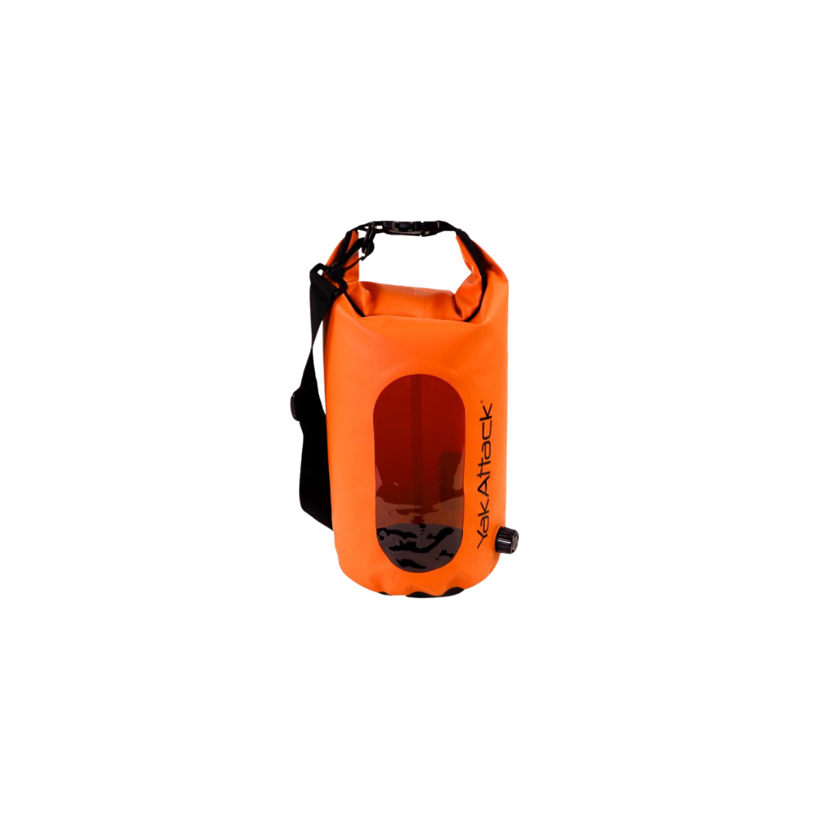 YAK ATTACK 5L ROLL TOP DRYBAG W/AIR VALVE ORANGE