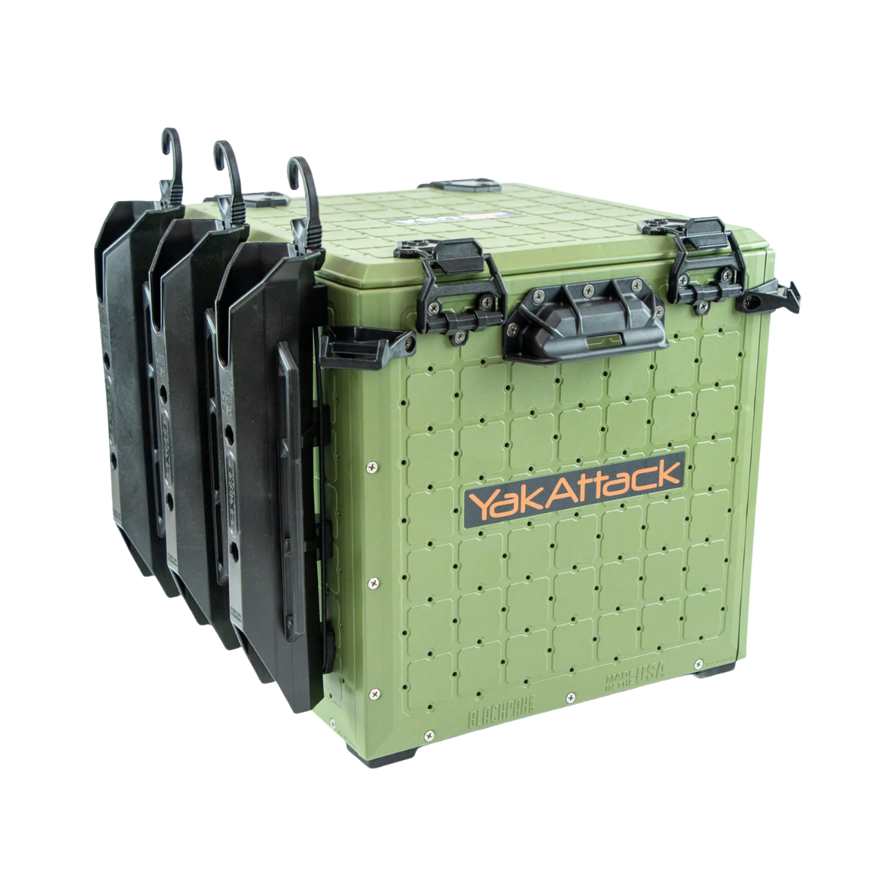 YAK ATTACK BLACKPAK PRO KAYAK CRATE OLIVE GREEN