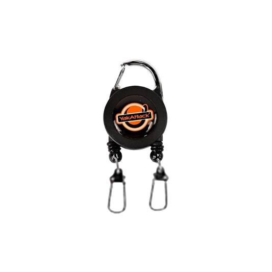 YAK ATTACK DOUBLE CLIP ON RETRACTOR BLACK