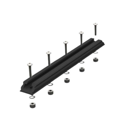 YAK ATTACK GEARTRAC W/ SS HARDWARE BLACK