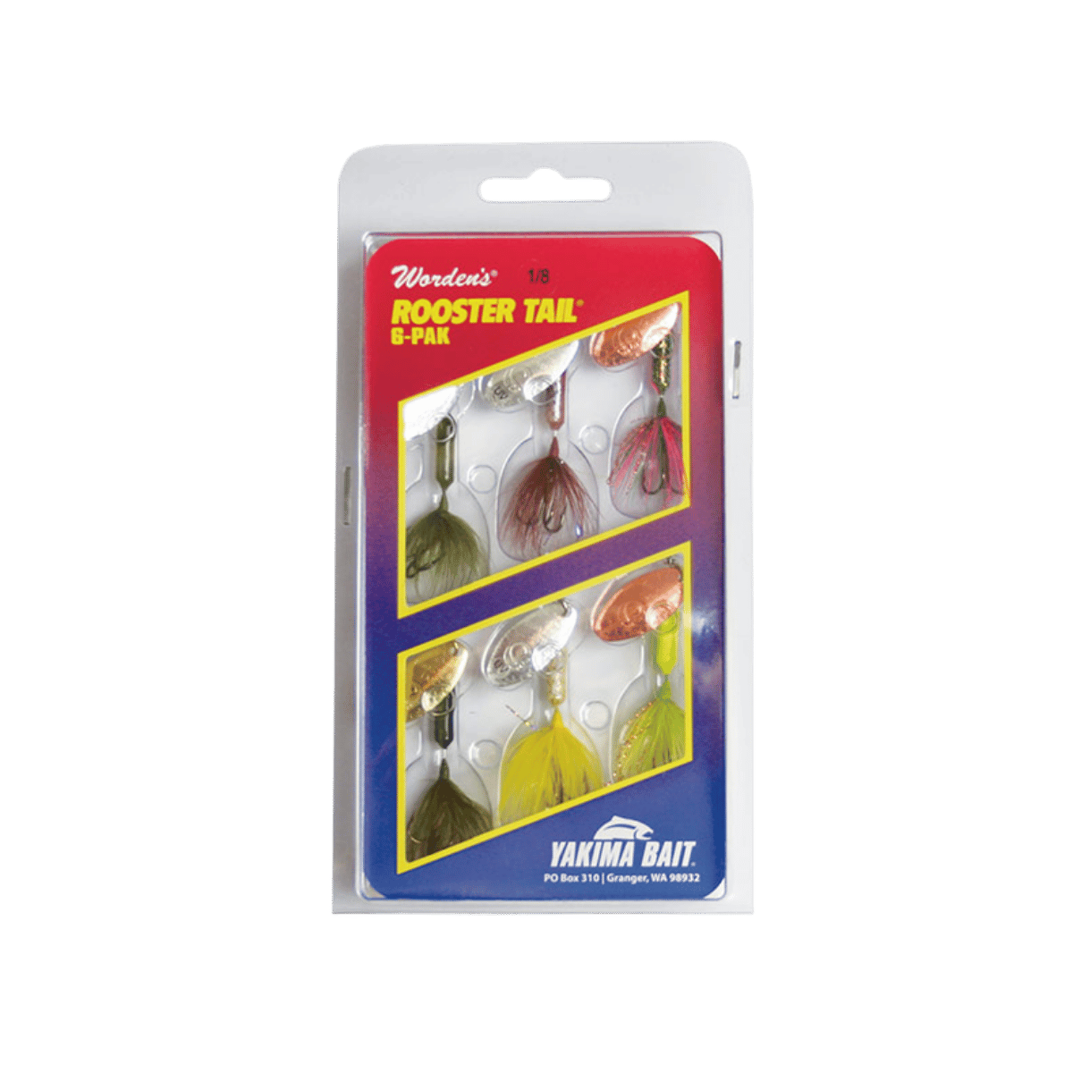 YAKIMA ROOSTER TAIL TROPHY PAK 6PK .25OZ