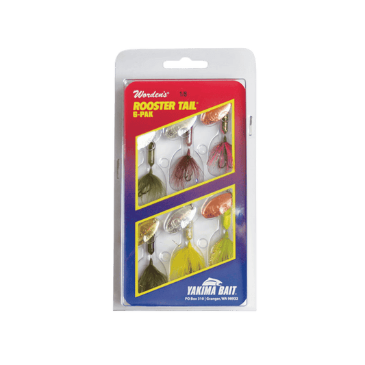 YAKIMA ROOSTER TAIL TROPHY PAK 6PK .25OZ
