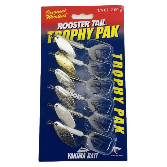 YAKIMA ROOSTER TAIL TROPHY PAK 6PK .25OZ