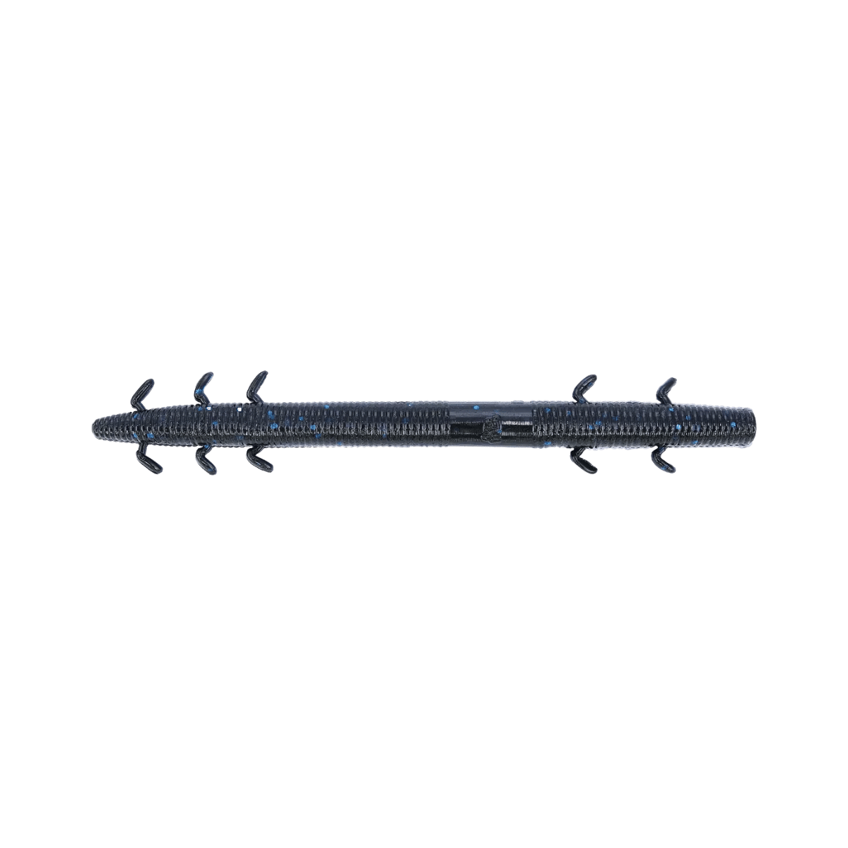 YAMAMOTO COVERT SENKO 8PK BLACK WITH LARGE BLUE FLAKE