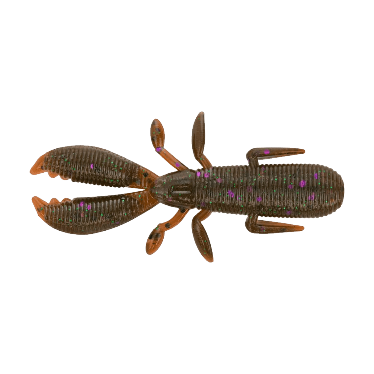 YAMAMOTO COVERT CRAW 10PK - 2.5''- GREEN PUMPKIN AMBER LAMINATE