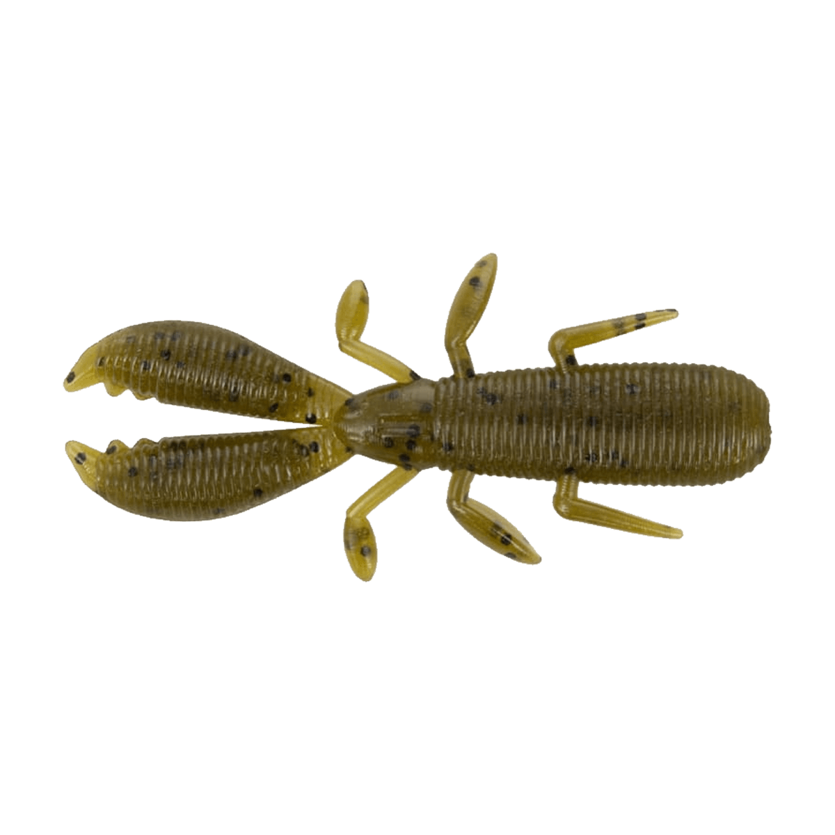 YAMAMOTO COVERT CRAW 10PK - 2.5''- GREEN PUMPKIN BLACK FLAKES