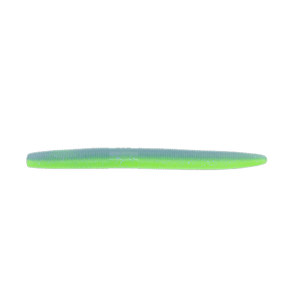 YAMAMOTO SENKO WORM 10 PK - 5''- CHARTREUSE ELECTRIC BLUE