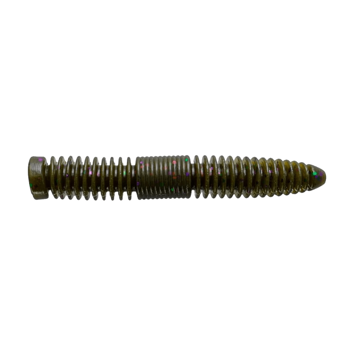 YAMAMOTO SLINKO FLOATING NED WORM 8 PK - 3.25''- GREEN PUMPKIN PURPLE GREEN