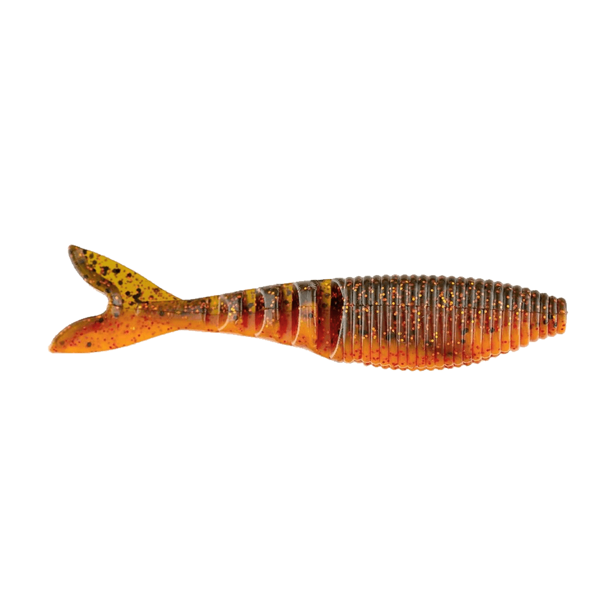 YAMAMOTO ZAKO SWIMBAIT 6PK -4'' - WATERMELON W/ COPPER ORANGE RED