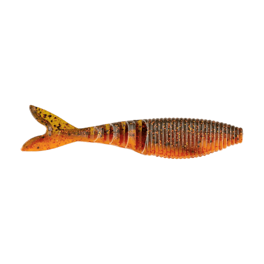 YAMAMOTO ZAKO SWIMBAIT 6PK -4'' - WATERMELON W/ COPPER ORANGE RED