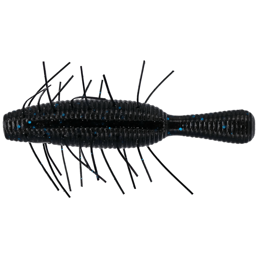 YAMAMOTO FUZZY NUKI 5PK - 2.5 IN black with blue flake