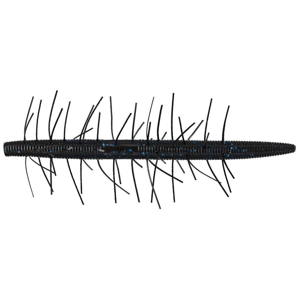 YAMAMOTO FUZZY SENKO 4PK - 5 IN black with large blue flake