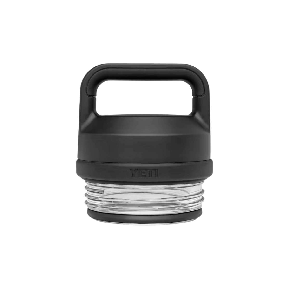 YETI RAMBLER BOTTLE CHUG CAP - BLACK - CLOSED VIEW