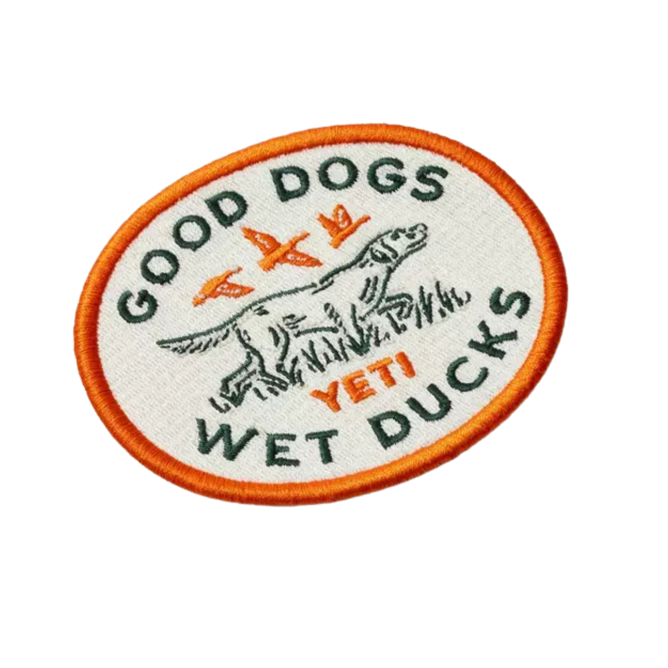 YETI GOOD DOGS PATCH ORANGE