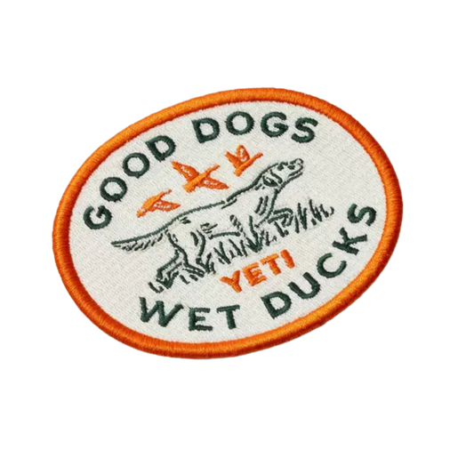 YETI GOOD DOGS PATCH ORANGE