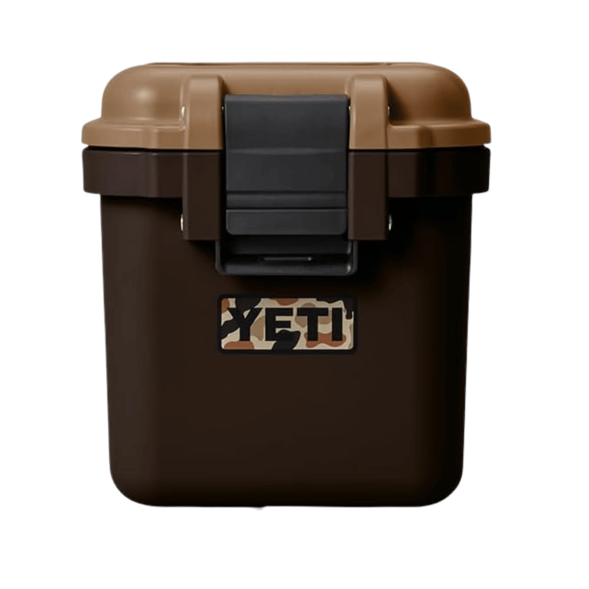 YETI LOADOUT GOBOX 15 - WETLANDS BROWN - FRONT VIEW