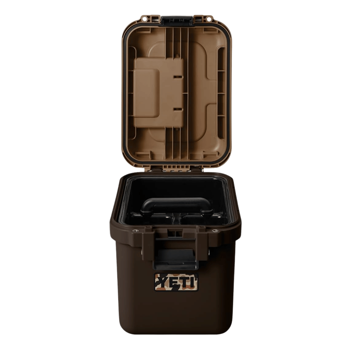 YETI LOADOUT GOBOX 15 - WETLANDS BROWN - INSIDE VIEW