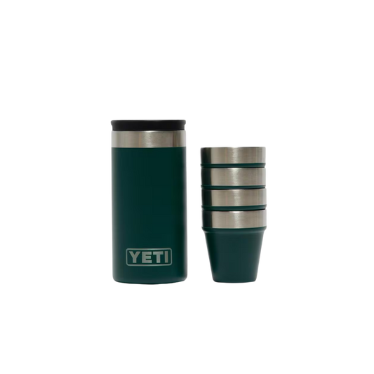 YETI PREMIUM SHOT GLASSES AND CASE RIVERHEAD GREEN