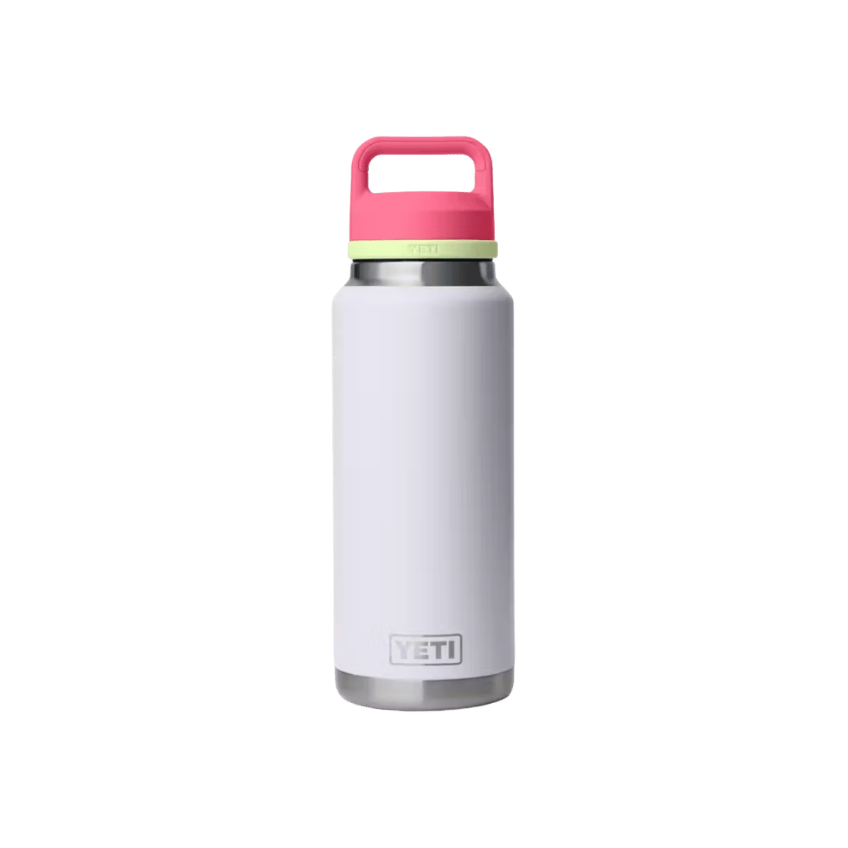 YETI RAMBLER COLOR CAP CHUG BOTTLE MIST PINK GRASSHOPPER